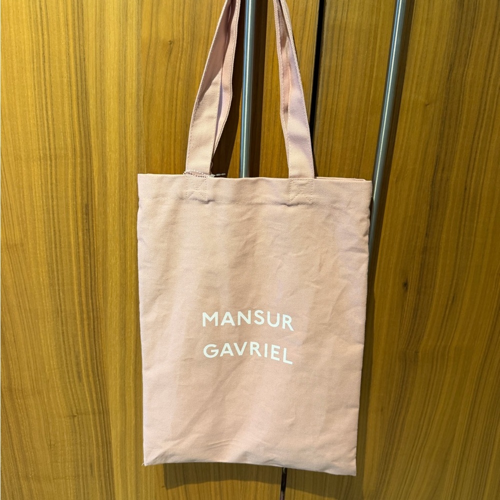 Mansur Gavriel Blush Pink Canvas Tote